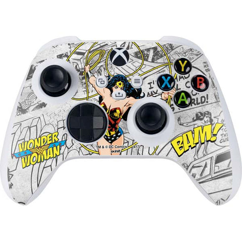 DC Comics Wonder Woman Classic Action Pose Xbox Series S Controller Skin