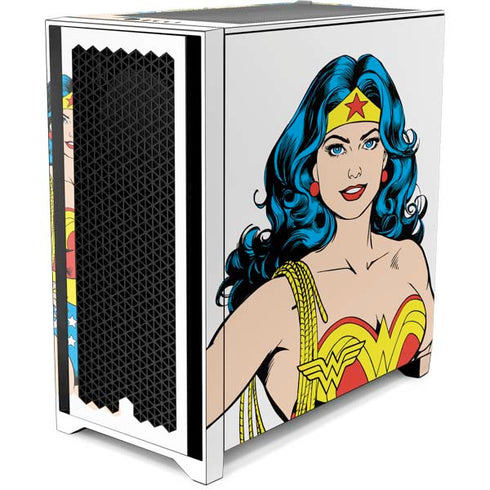 DC Comics Wonder Woman Classic Art Pose Corsair 4000D Tempered Glass Mid-Tower ATX Case Skin