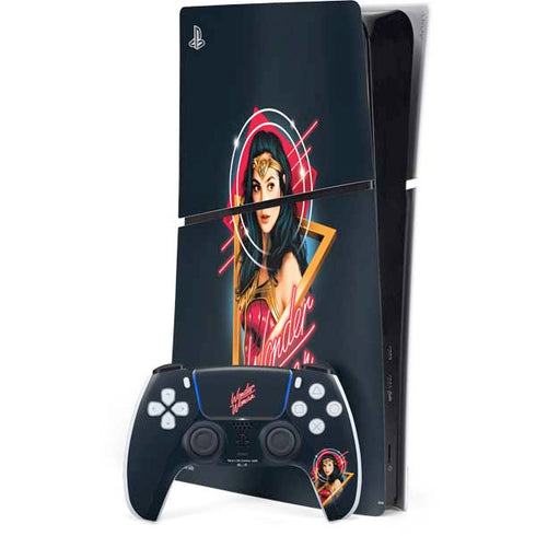Wonder Woman 1984 (2020) Character Movie Poster PS5 Slim Digital Edition Bundle Skin