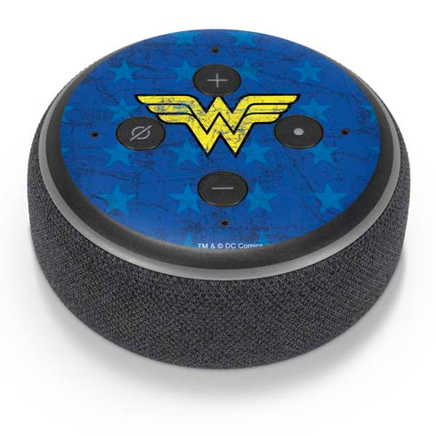 DC Comics Wonder Woman Emblem on Flag Amazon Echo Dot Skin