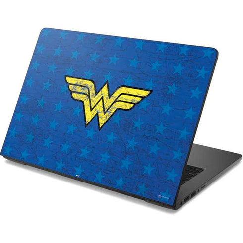 DC Comics Wonder Woman Emblem on Flag Dell Chromebook Skin