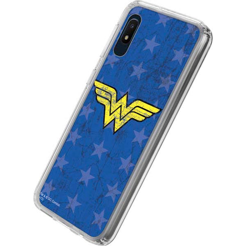 DC Comics Wonder Woman Emblem on Flag Galaxy A10e Clear Case