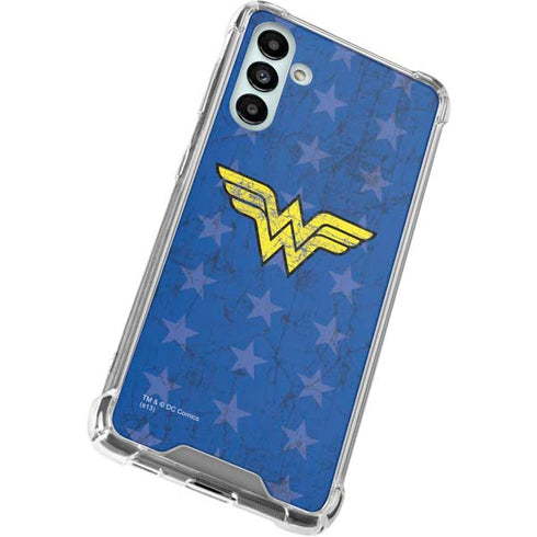 DC Comics Wonder Woman Emblem on Flag Galaxy A13 5G Clear Case