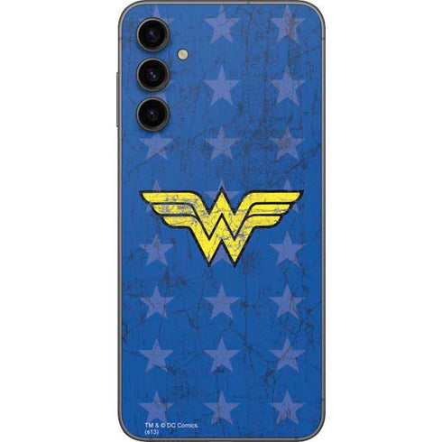 DC Comics Wonder Woman Emblem on Flag Galaxy A14 5G Skin