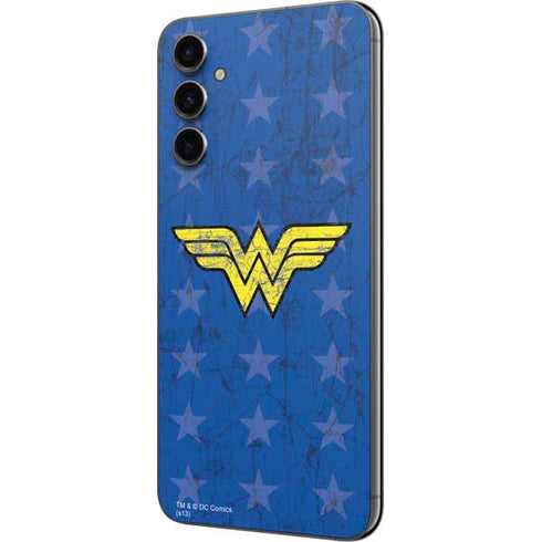 DC Comics Wonder Woman Emblem on Flag Galaxy A14 5G Skin