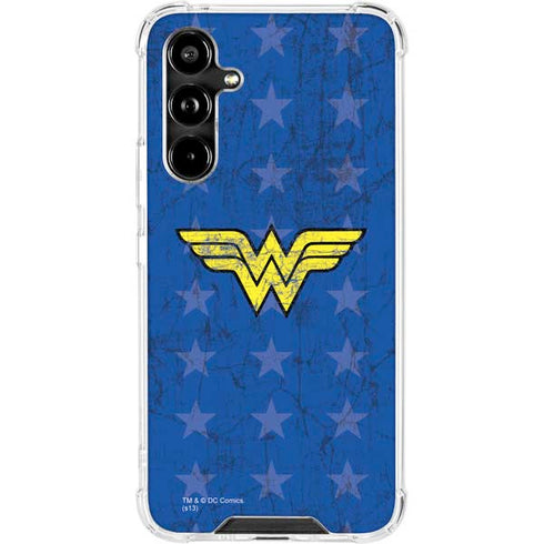 DC Comics Wonder Woman Emblem on Flag Galaxy A54 5G Clear Case