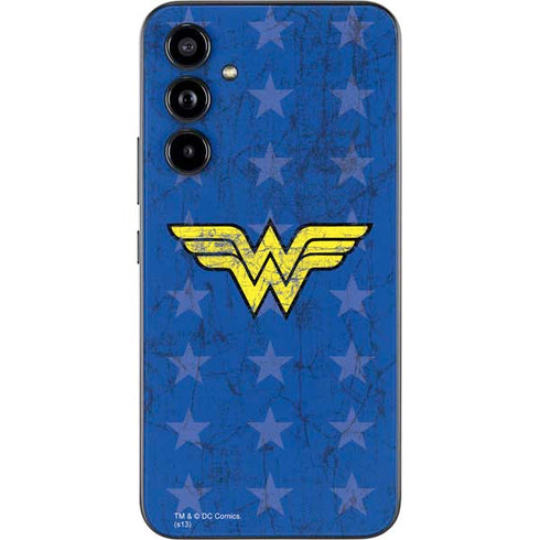 DC Comics Wonder Woman Emblem on Flag Galaxy A54 5G Skin