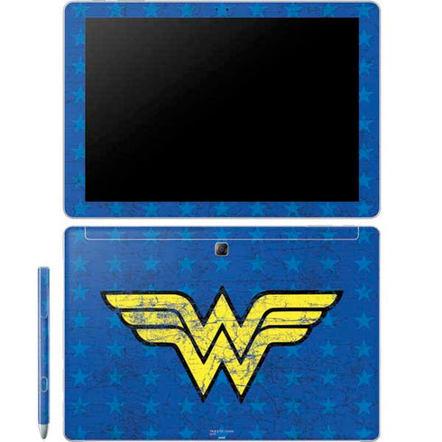 DC Comics Wonder Woman Emblem on Flag Galaxy Book 12in Skin