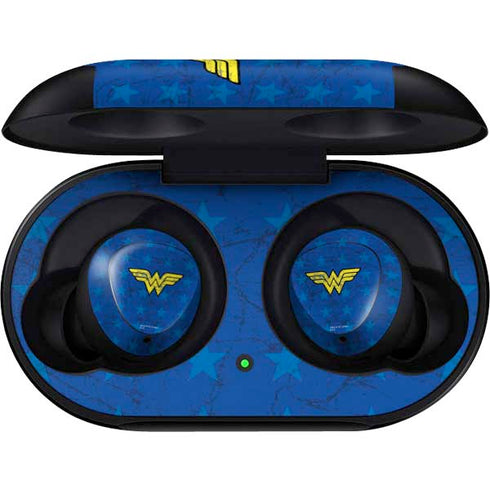 DC Comics Wonder Woman Emblem on Flag Galaxy Buds Skin