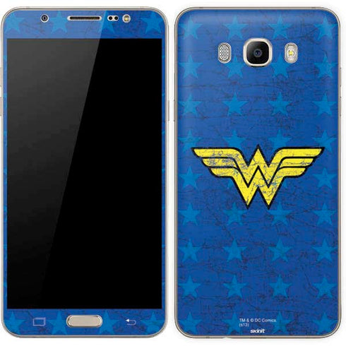 DC Comics Wonder Woman Emblem on Flag Galaxy J7 Skin