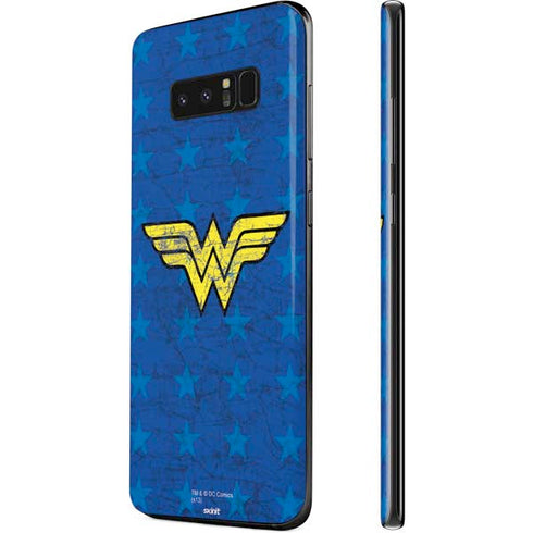 DC Comics Wonder Woman Emblem on Flag Galaxy Note 8 Skin