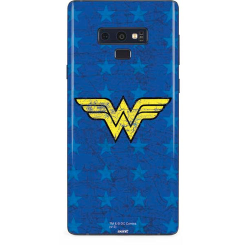 DC Comics Wonder Woman Emblem on Flag Galaxy Note 9 Skin