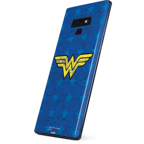 DC Comics Wonder Woman Emblem on Flag Galaxy Note 9 Skin