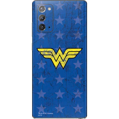 DC Comics Wonder Woman Emblem on Flag Galaxy Note20 5G Skin