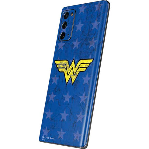 DC Comics Wonder Woman Emblem on Flag Galaxy Note20 5G Skin