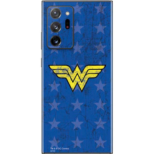 DC Comics Wonder Woman Emblem on Flag Galaxy Note20 Ultra 5G Skin