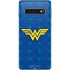 DC Comics Wonder Woman Emblem on Flag Galaxy S10 Skin