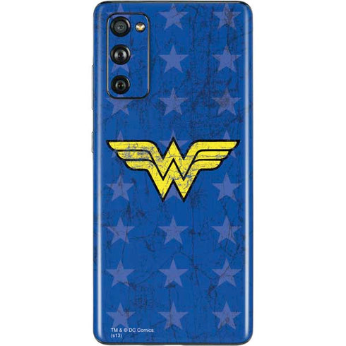 DC Comics Wonder Woman Emblem on Flag Galaxy S20 Fan Edition Skin
