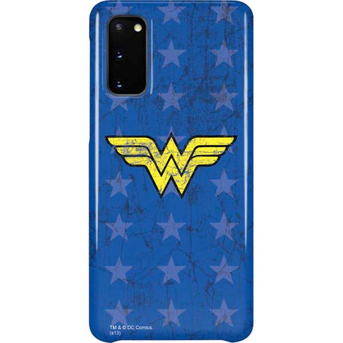 DC Comics Wonder Woman Emblem on Flag Galaxy S20 Lite Case