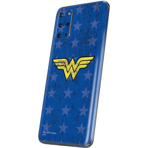 DC Comics Wonder Woman Emblem on Flag Galaxy S20 Plus Skin