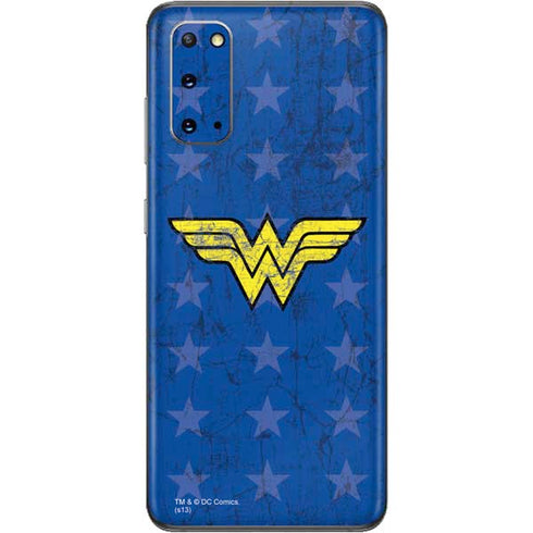 DC Comics Wonder Woman Emblem on Flag Galaxy S20 Skin