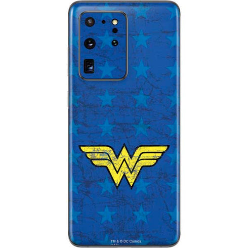 DC Comics Wonder Woman Emblem on Flag Galaxy S20 Ultra 5G Skin