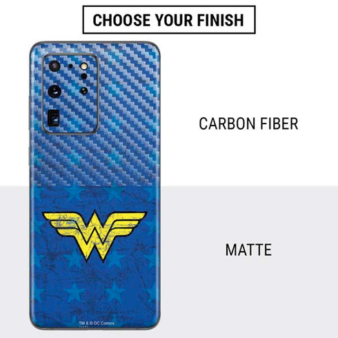 DC Comics Wonder Woman Emblem on Flag Galaxy S20 Ultra 5G Skin