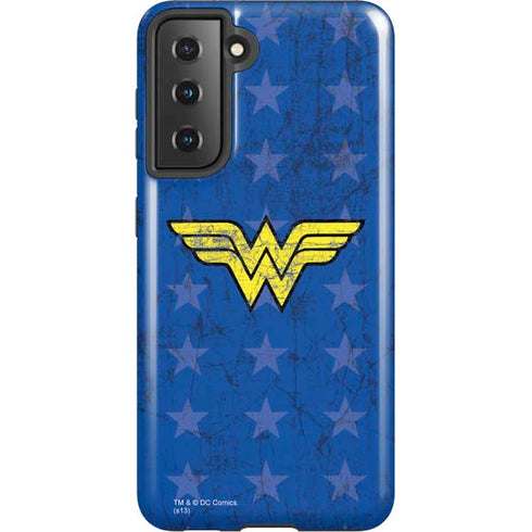 DC Comics Wonder Woman Emblem on Flag Galaxy S21 5G Pro Case