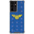 DC Comics Wonder Woman Emblem on Flag Galaxy S21 Ultra 5G Clear Case