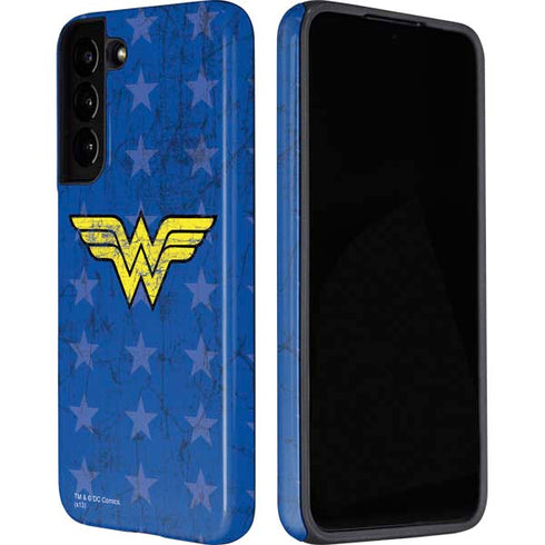 DC Comics Wonder Woman Emblem on Flag Galaxy S22 Plus Pro Case