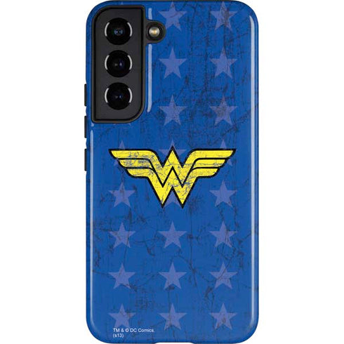 DC Comics Wonder Woman Emblem on Flag Galaxy S22 Pro Case