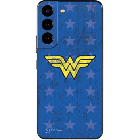 DC Comics Wonder Woman Emblem on Flag Galaxy S22 Skin