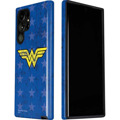 DC Comics Wonder Woman Emblem on Flag Galaxy S22 Ultra Pro Case