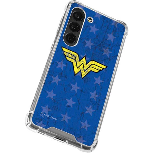 DC Comics Wonder Woman Emblem on Flag Galaxy S23 Clear Case