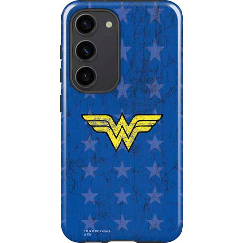 DC Comics Wonder Woman Emblem on Flag Galaxy S23 Pro Case