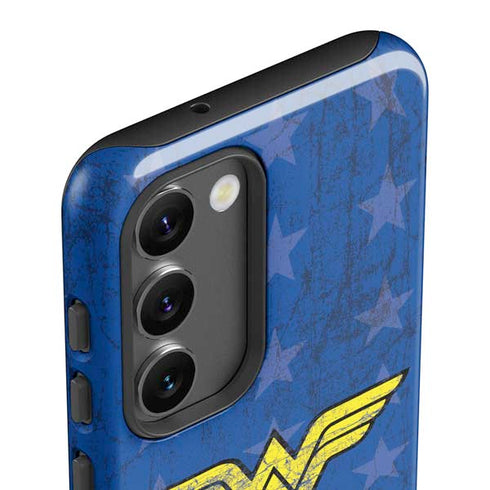 DC Comics Wonder Woman Emblem on Flag Galaxy S23 Pro Case