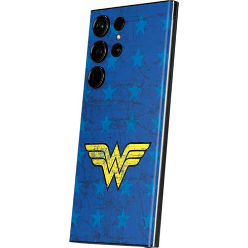 DC Comics Wonder Woman Emblem on Flag Galaxy S23 Ultra Skin