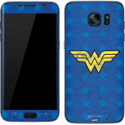 DC Comics Wonder Woman Emblem on Flag Galaxy S7 Skin