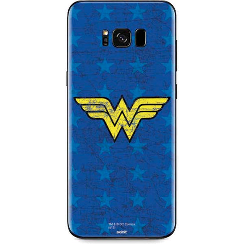 DC Comics Wonder Woman Emblem on Flag Galaxy S8 Skin