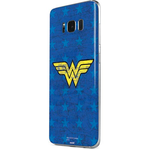 DC Comics Wonder Woman Emblem on Flag Galaxy S8 Skin