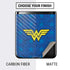 DC Comics Wonder Woman Emblem on Flag Galaxy Z Flip Skin