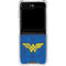 DC Comics Wonder Woman Emblem on Flag Galaxy Z Flip5 5G Clear Case