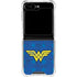 DC Comics Wonder Woman Emblem on Flag Galaxy Z Flip5 5G Clear Case