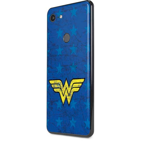 DC Comics Wonder Woman Emblem on Flag Google Pixel 3 XL Skin