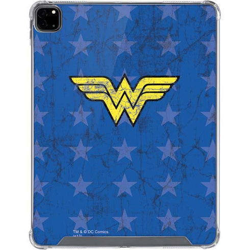 DC Comics Wonder Woman Emblem on Flag iPad Pro 12.9in (2020) Clear Case