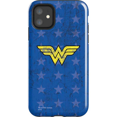 DC Comics Wonder Woman Emblem on Flag iPhone 11 Impact Case
