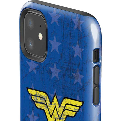 DC Comics Wonder Woman Emblem on Flag iPhone 11 Impact Case