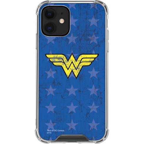 DC Comics Wonder Woman Emblem on Flag iPhone 12 Clear Case