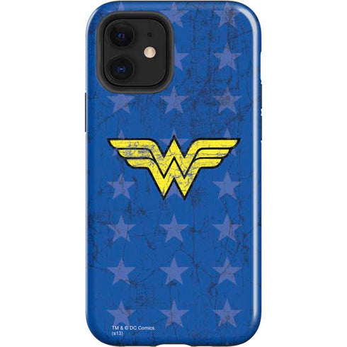 DC Comics Wonder Woman Emblem on Flag iPhone 12 Impact Case