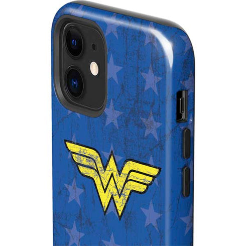 DC Comics Wonder Woman Emblem on Flag iPhone 12 Impact Case